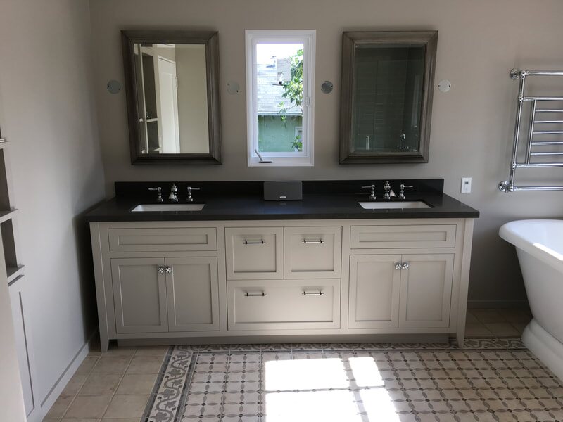 Custom double bathroom vanity
